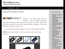 Tablet Screenshot of bionicbandblog.com